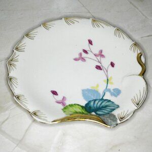 Vintage Shell Shaped China Trinket Dish Occupied Japan Dresser Vanity Decor